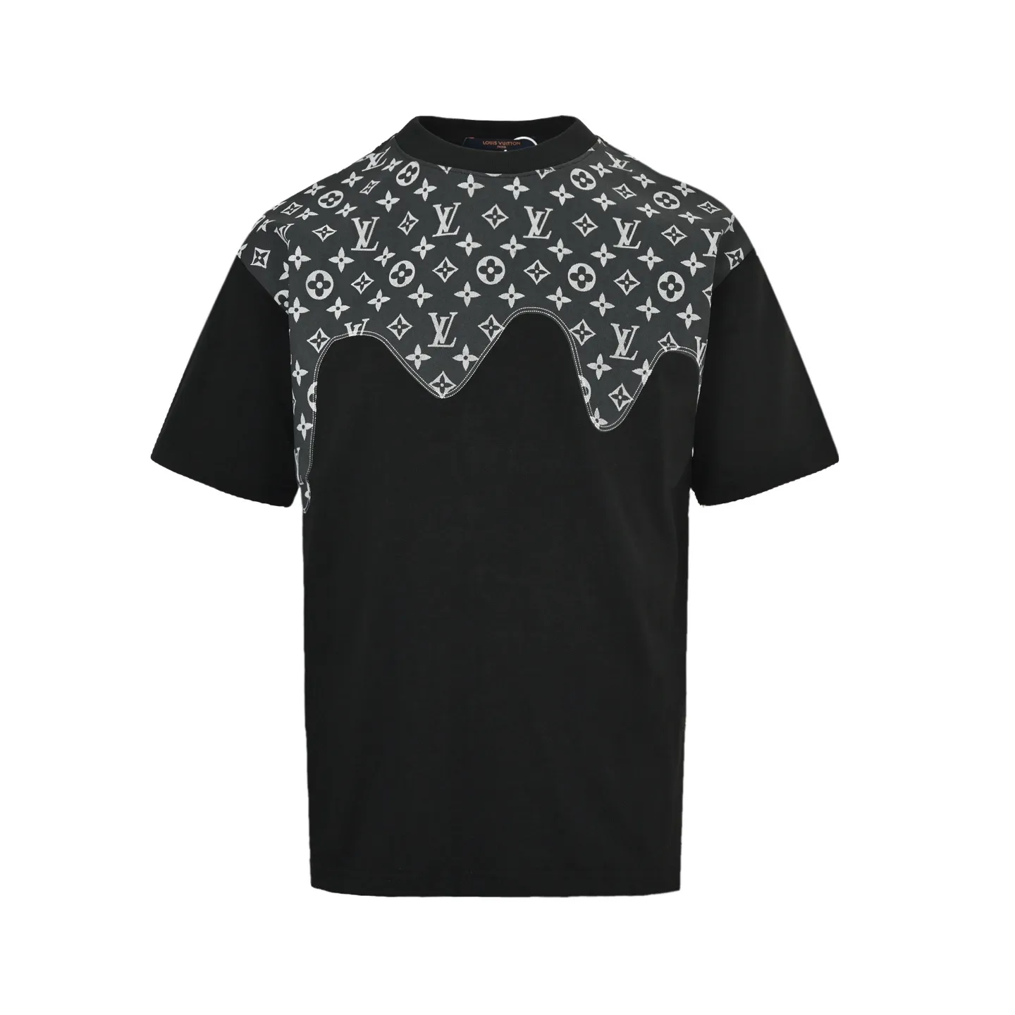 Louis Vuitton/Louis Vuitton presbyopic patchwork printed short sleeves